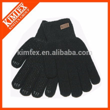 Schwarze Acryl pvc punktierte Handschuhe